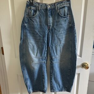We The Free High-Rise Wide Leg Vintage Blue Jeans